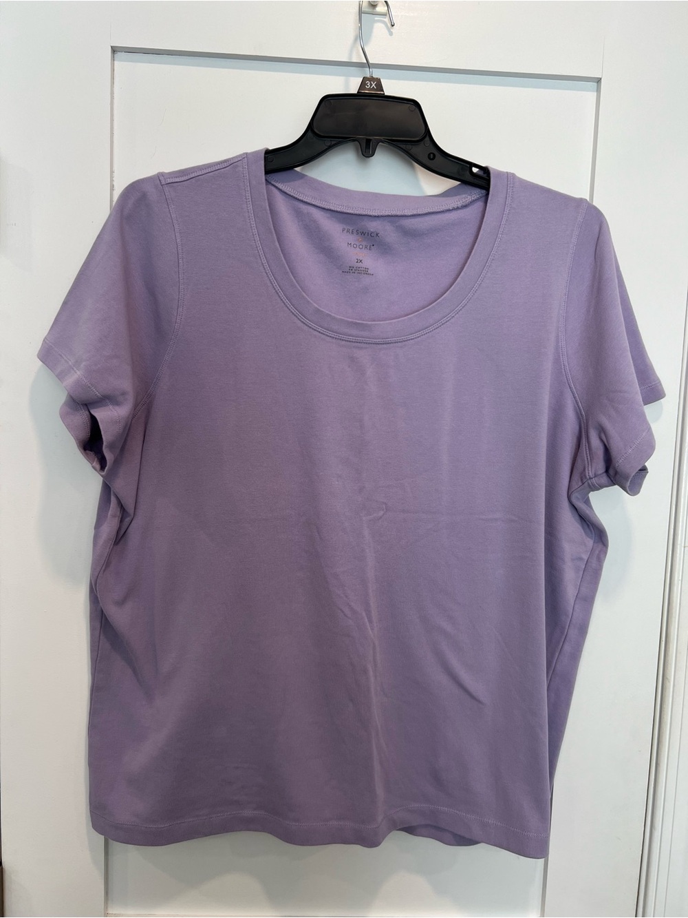 Preswick & Moore Lavender Short Sleeve Crewneck Tee